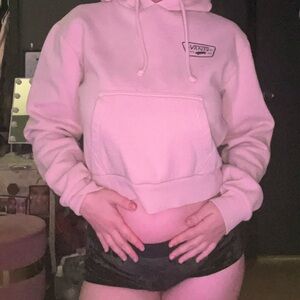Light Pink Vans Cropped Hoodie w/ drawstrings SEND BEST OFFER